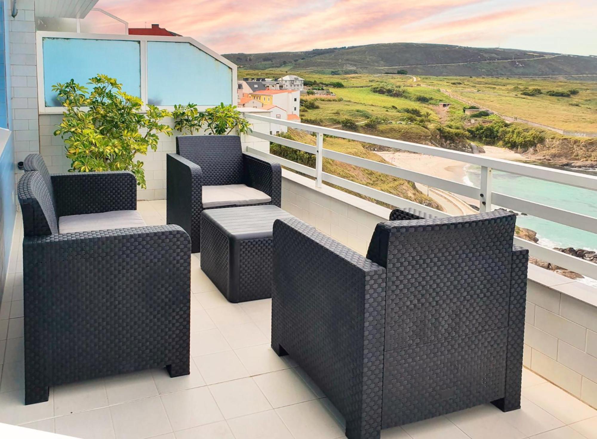 Ag Apartamento Nordes Malpica Primera Linea Playa Exterior foto