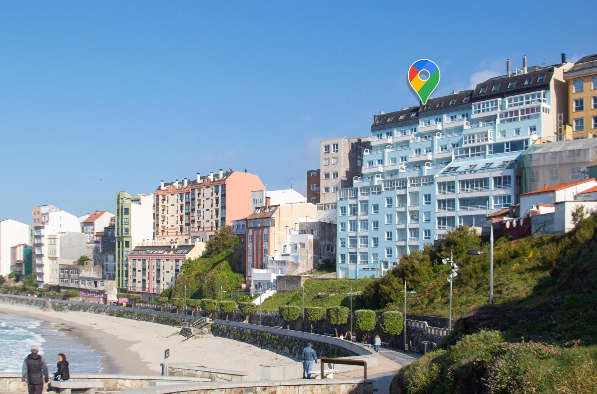 Ag Apartamento Nordes Malpica Primera Linea Playa Exterior foto